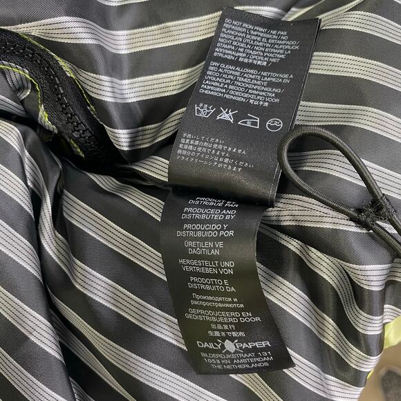 Daily Paper Down Puffer Jacket / Vest Green Tie Dye Womens XL Cropped Streetwear - Picture 13 of 16